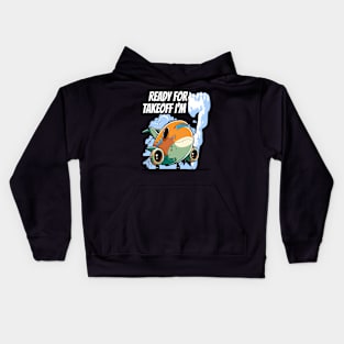 Ready for Takeoff I'm 7 - 7nd Birthday Boy Airplane Theme Kids Hoodie